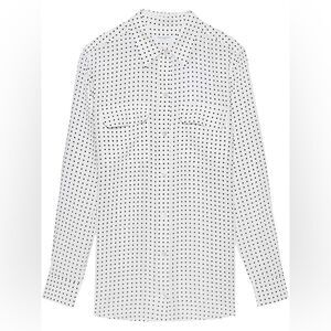 Tommy Hilfiger polka dots white collar shirt